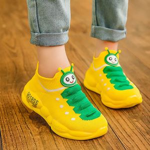 أحذية رياضية sepatu anak ulat untuk anak laki laki perempuan sepatu lari bersirkulasi bayi sol empuk balita musim semi gugur 230516