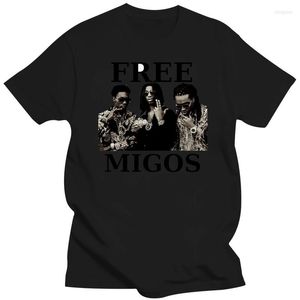 남자 T 셔츠 멋진 남자 migos 그래픽 프린트 homme tees 소프트 티셔츠