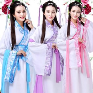 Scene Wear Costume Fairy Elegant Wide Sleeved Guzheng Dance Costumes Ancient Improvement Hanfu Nuwa kjol