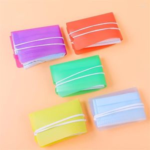 Storage Bags 20Pcs Mask Clip Foldable Organizer Portable Holder Washable Disposable Folder Dust-proof Moisture-proof Set