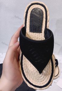 Designer lyxiga kvinnor tofflor strandplatta glider sandaler plysch mesh övre skor