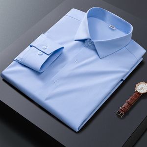 Camicie eleganti da uomo Camicie eleganti da uomo a maniche lunghe in fibra di bambù Camicie eleganti da lavoro formali sociali Camicia casual elegante per abiti da uomo Easy Care 230517