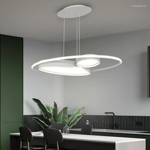 Kronleuchter Wohnzimmer Ring Pendelleuchten Acryl Led Restaurant Kronleuchter Moderne Minimalistische Kunst Kreative Persönlichkeit Net Red Benutzerdefinierte Lampe