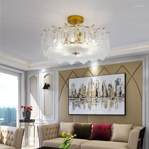 Ceiling Lights Luxury Hanging Lamp For Post-modern Lustre With LED Indoor Lamparas De Techo Home Decor