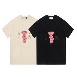 t shirt designer tshirt mens summer rabbit pattern letter printing short sleeve cotton loose oversize lipstick little bear tshirts unisex black white casual top