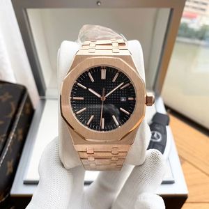 Роскошные алмазные часы Mens Watch Designer Automatic Movements Watches Розовое золото из нержавеющей стали Водонепроницаемое сапфир