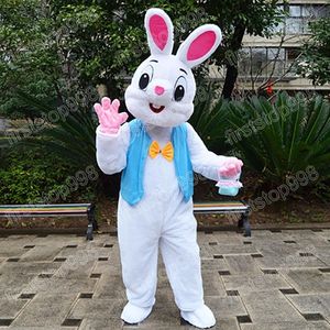 Costume della mascotte del coniglietto di Pasqua di Halloween Simulazione delle prestazioni Personaggio a tema Anime dei cartoni animati Taglia per adulti Abito da pubblicità per esterni di Natale