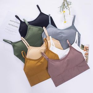 Yoga Roupet Sports Bra para mulheres Push up Fintiness executando rápido seco seco acolchoado à prova de choques esportes de fitness brassiere tops