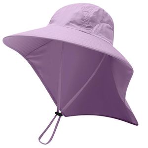 Chapéus ao ar livre UNISEX UV Protection Cap verão de pesca ao ar livre Chapéu de sol com aba do pescoço Cap Hat 230516