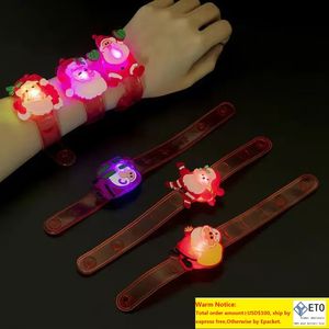 Рождественский браслет силиконовый оформление браслета Glow Watch Band Led Luminous Toys Kids Fron Strast Straf Halloween Party Suppiresn