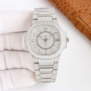 Diamond Women Watch Automatic Mechanical Watches 35mm MEN MENS CRISTWATCH SAPPHIRE VATTESKET 50M SUPER LUMINOIN MONTRE DE LUXE