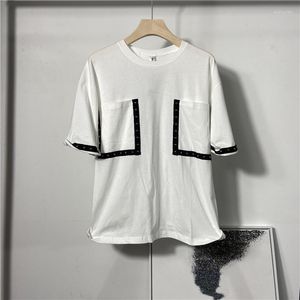 メンズTシャツ夏のトレンディメンズヒップホップメタルラウンドネック半袖Tシャツルーズオリジナルリベットデザインハーフ