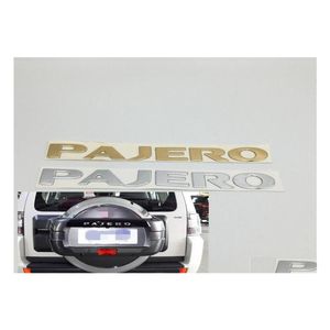 Bilklistermärken för Mitsubishi Pajero V31 V32 V33 Letters Bakre bagageutrymme Baklucke Emblem Badge Logo Namnplatta8994526 Drop Delivery Mob Otigt