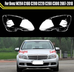 Lämplig för Mercedes-Benz W204 2007-2010 C180 C200 C220 C280 C300 strålkastslins W204 Plexiglas Transparent lampskalmask