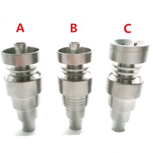 Gr2 Titanyum Tırnak Domeless 6 In 1 10mm 14mm 18mm Eklem Erkek ve Dişi Cam Bongs Su Boruları için Uygun