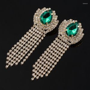 Dangle Earrings Classic Wedding Drop Earring Luxury Women Geometric Full Rhinestones Jewelry Fashion Bridal Party Accessories