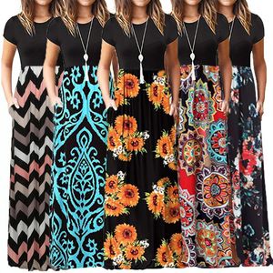 2023 Casual Dresses Floral Long Dress for Women Summer Clothing Elegante Evening Vestidos Para Mujer Robe Femme