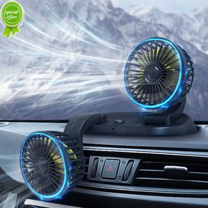 New Car Double-Headed Folding Fan Rotatable Head Creative Little Fan Summer Cooling Fan High Airflow Fan