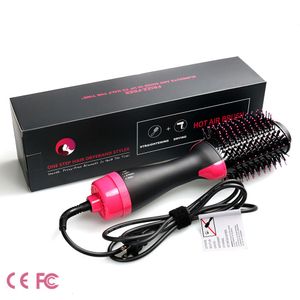 Drop 2 IN 1 One Step Hair Dryer Air Brush Straightener Curler Comb Roller Electric Ion Blow 230517