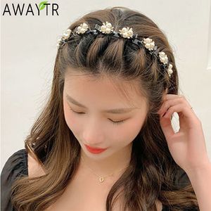 Hair Rubber Bands Unisex Alice Pearls Elegant Hairbands Men Women Sports Headband Double Bangs Hairstyle Make Up Hairpins Fashion Hair Accessories 230517