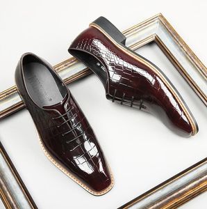 Дизайнеры обувь мужские лоферы моды на искренний кожаный мужчина бизнес-офис офис работы официально рабочее место для обуви Свадебные пластырь размер обуви 38-44