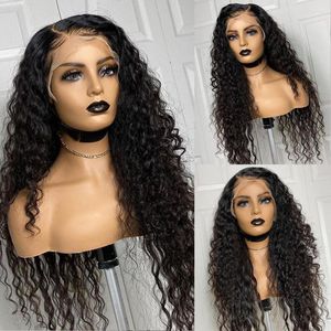 13x4 Front Human Hair Wigs For Women Natural Romantic Curly Wig Plucked Remy Brazilian 130% Bleached Knots Slove