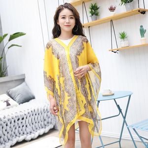 Scarves Women Scarf Tear Resistant Sunscreen Clear Printing Shawl