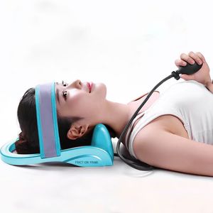 Back Massager fylld Air Head Massager Cervical Tractor Neck Traction Posture Pump Relax Revebra Massage Spine Muscle Pain Relief Health Care 230517