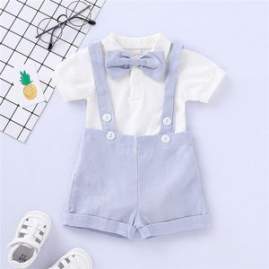 Pajamas Pakaian Bayi Laki Laki Baru Lahir Setelan الرسمية Baju Monyet Pria Celana Pendek Balita Musim Panas 230516