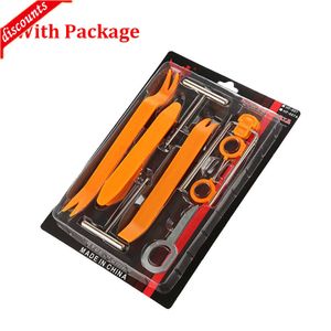 New 12Pcs Car Fastener Removal Tool Car Radio Clip Panel Portable Puller Pry Tool Car Door Panel Trim Upholstery Retaining Clip Pry