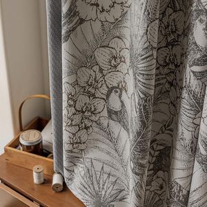 Cortina francesa americana chenille jacquard cortinas