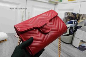 Totes Women's designers handbag shoulder bag Crossbody tote purse handbag Luxury Brand message bags classic PU Leather #7713 Fashion Luggage wallet 22CM RED