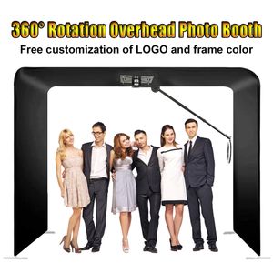 Overhead 360 Photo Booth Machine Automatic Machine for Events Partys Comple Wedding Spin Selfie 360 ​​Video Booth for 7-10 Peoples