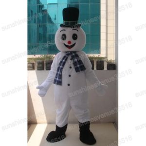 Halloween Urocze maskotka Snowman Symulacja Symulacja Kreskówka Stroje Postacie Suit Stroj