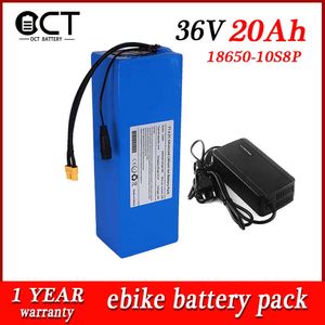 18650 Batteri 36V 20AH EBIKE Batteripaket Litium Elektriskt cykelbatteri för 350W 500W 750W Motor +54.6V 2A -laddare