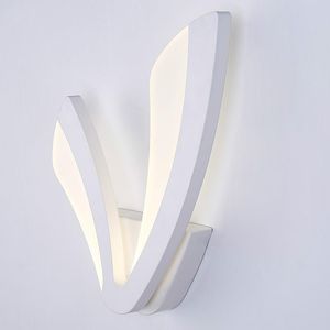 Vägglampa Modern LED för badrum sovrum 12w sconce vit inomhusbelysning AC100-265V ljus