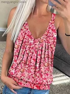 Women's Tanks Camis Tank Tops Sexy Crop Vest Floral Ruffled Casual Camisole Pink Harajuku Korean Female Off Shoulder Summer Women Tops T230517