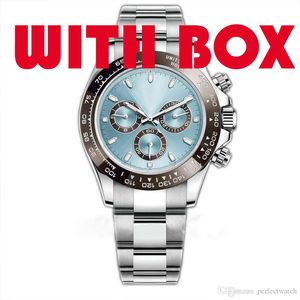 Mens Montre Movement Watches High Quality Ceramic Bezel Watch Automatisk mekanisk klocka Vattentät rostfritt stålband med låda