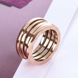 Bandringe Klassischer römischer Ziffernring für Männer Frauen Roségold Farbe Edelstahl Paare Hochzeit Verlobungsring J230517