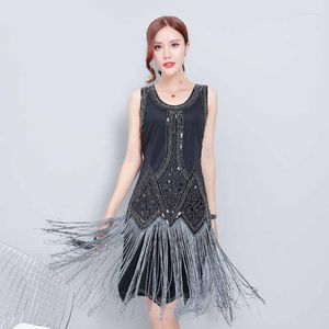 Стадия ношения Bling Women Women Tassel Seerfints Коктейль -вечеринка латинское танце