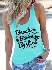 Zbiorniki damskie Camis Beach Tank Top Kobiety Plaże alkoho