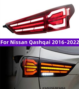 Bil Taillight för Nissan Qashqai 20 16-20 22 Bakljus sekventiell Turn Signal Animation Bromsparkeringsljusmontering