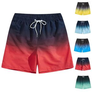 Mäns shorts 2023 Sommaren Swim Gradient Badkläder Baddräkt Simstropar Besvärta nät Inuti strand surfbrädor kläder klädbyxor