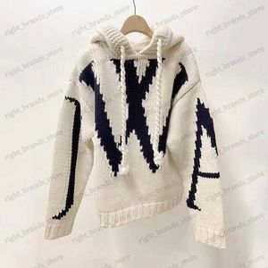 Women's Sweaters Autumn/Winter New Pullover Thickened Knitted Coat Lazy Loose Hooded Fashion T230517