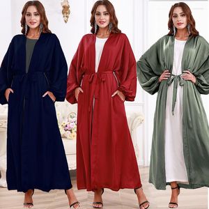 Abbigliamento etnico Abaya per le donne Dubai Elegante moda Hijab Cardigan Dress Turchia Kaftan Islam Arab Maxi Ramadan Vestidos Modest Robe