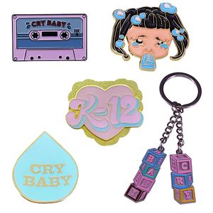 Melanie Martinez Inspired Brooch Keychain Soap Cry Baby Building Blocks K-12 Lapel Pin Best Accessory for music Fans!