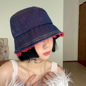 Berets Japanese Burrs Bucket Hat Women Spring Summer Wash Fashion Street Basin Hats Men Outdoor Leisure Sunshade Fisherman Cap