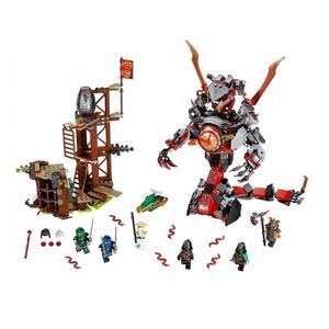 Совместимые Lepinlys Ninjagoes Building Blocks Bella 10583 Iron Doom Ninjas Mini Digital Set Дети игрушка LJ200928267A