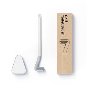 Очистка щетки в стиле гольфа туалетная силиконовая ручка с длинной ручкой Omni Направление легко в использовании