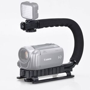 Handytaschen U-Griff-Videostabilisator-Kit für DSLR-Kameraaufnahmen Handheld-Videografiestudio mit Smartphone-Halterung Filmmake 230516